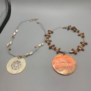 2ct Hawaiian Sea Shell Collar Necklaces